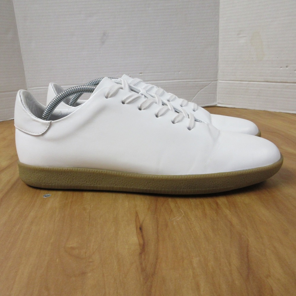 BECKETT SIMONON Geller White Leather Gum Sole Sneakers Mens‎ 11 Minimalist Shoes
